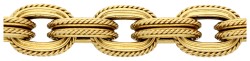 18K Geelgouden anker schakelarmband