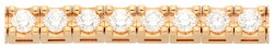 18K Roségouden tennis armband bezet met ca. 6.01 ct. diamant.