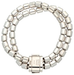 Piaget 18K witgouden Possession schakel armband bezet met ca. 0.35 ct. diamant.