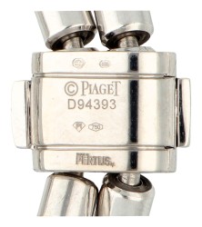 Piaget 18K witgouden Possession schakel armband bezet met ca. 0.35 ct. diamant.