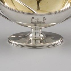 'Georgian silver' zoutkelders (4), Henry Chawner, Londen 1789, zilver.