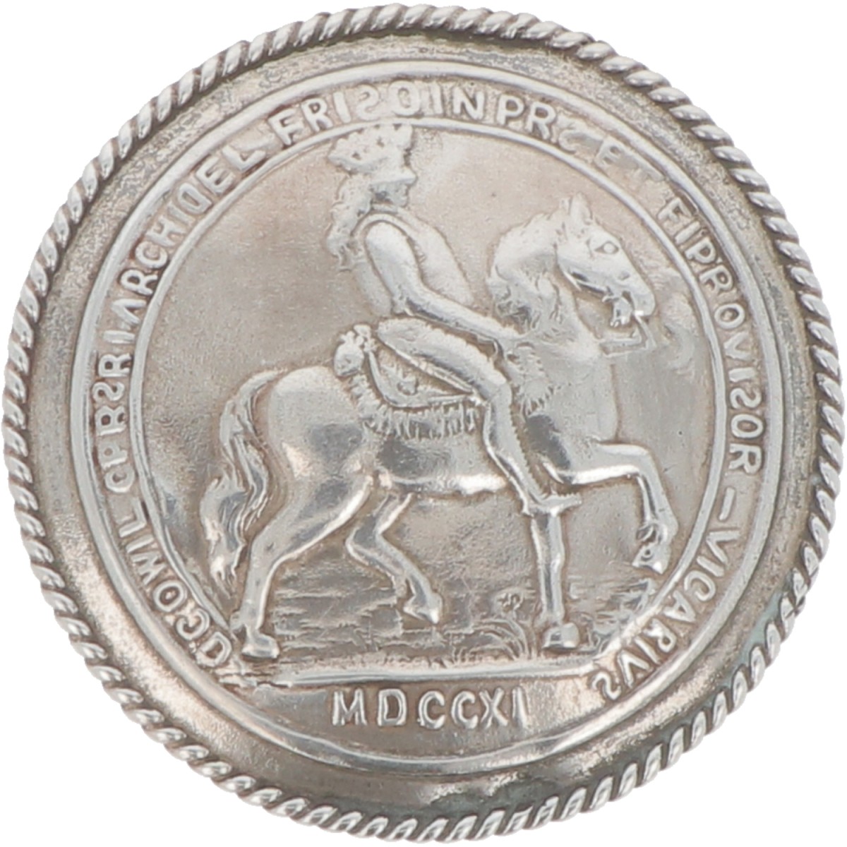 Broeksknoop zilver.