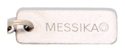 Messika 18K witgouden D-Vibes schakel armband met diamant.