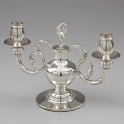 Robbe & Berking kandelaar / candelabrum, collectie Alt-Kopenhagen, Flensburg 21e eeuw, zilver.