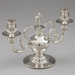 Robbe & Berking kandelaar / candelabrum, collectie Alt-Kopenhagen, Flensburg 21e eeuw, zilver.