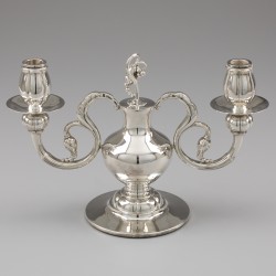 Robbe & Berking kandelaar / candelabrum, collectie Alt-Kopenhagen, Flensburg 21e eeuw, zilver.