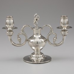 Robbe & Berking kandelaar / candelabrum, collectie Alt-Kopenhagen, Flensburg 21e eeuw, zilver.