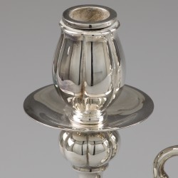 Robbe & Berking kandelaar / candelabrum, collectie Alt-Kopenhagen, Flensburg 21e eeuw, zilver.