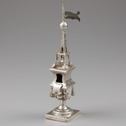 Havdalah Besamim / Kruidentoren, Jan Pogorzelski, Warschau 1879, zilver.