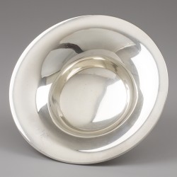 Art Deco schaal, Thorvald Marthinsen, Tonsberg ca. 1925, zilver.