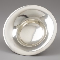 Art Deco schaal, Thorvald Marthinsen, Tonsberg ca. 1925, zilver.