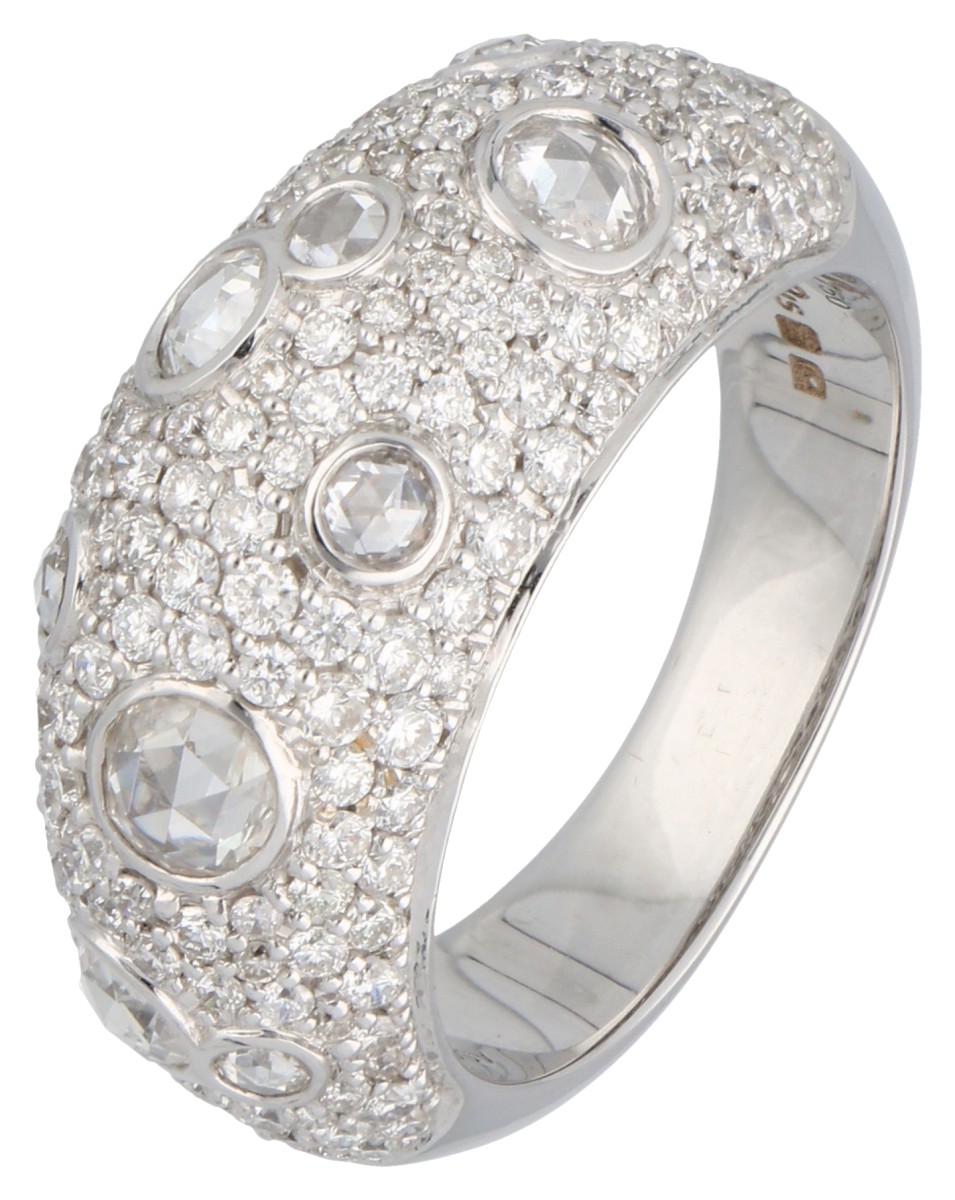 18K witgouden Artur Scholl ring bezet met ca. 2.36 ct. diamant.