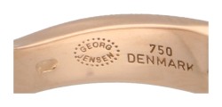 Georg Jensen 18K bicolor gouden 'Fusion' ring bezet met diamant.