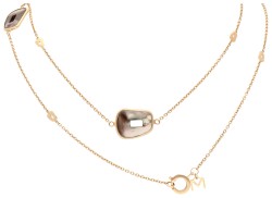 Mattioli 18K roségouden 'Puzzle' collier met parelmoer.