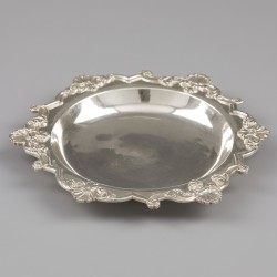 Flessenbak / wijnfles-onderzetter, Jean Perrouilh, Bordeaux 1738-1739 zilver.