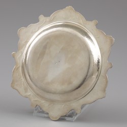 Flessenbak / wijnfles-onderzetter, Alexandre Dubois, Parijs 1860-1888 zilver.