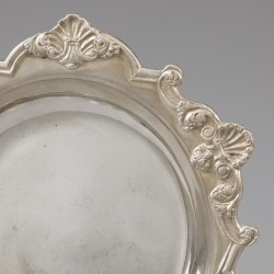 Flessenbak / wijnfles-onderzetter, Alexandre Dubois, Parijs 1860-1888 zilver.