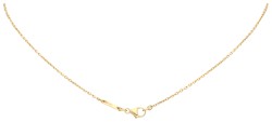 18K geelgouden hanger bezet met ca. citrien 2.39 ct. aan collier