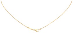 18K geelgouden hanger bezet met ca. citrien 2.39 ct. aan collier