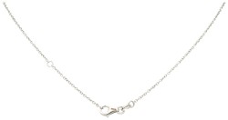 18K Witgouden collier met solitair ca. 0.46 ct. diamant.