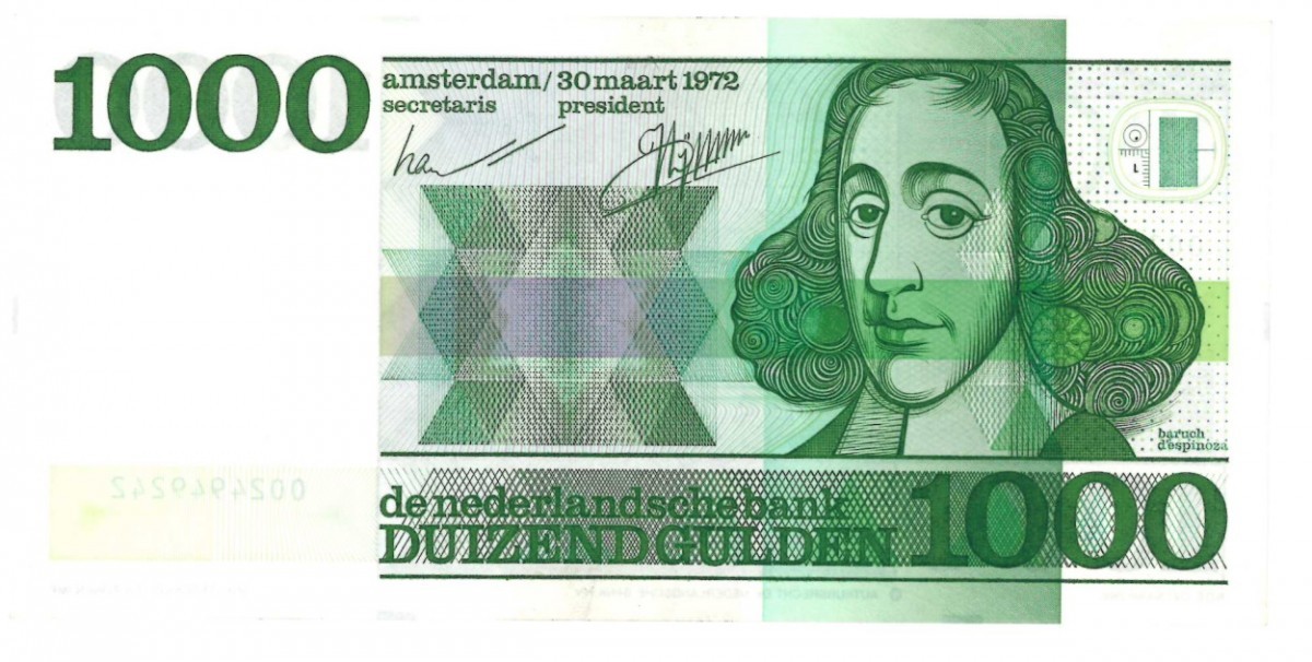 Nederland 1000 gulden bankbiljet Type 1972 Spinoza - UNC