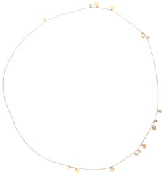  Antonio Papini 18K roségouden collier met diamanten bedels