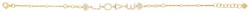 18K Geelgouden Buonocore love armband bezet met ca. 0.66 ct. diamanten.