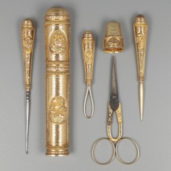 Lodewijk XVI necessaire (6), C.N. Delanoy, Parijs 1784-1787, goud.