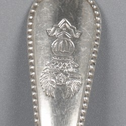 Thee- / koffielepel garnituur (12), Ferdinand Willem Woortman, Schoonhoven 1875-1893, zilver.