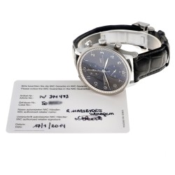 No Reserve - IWC Portuguese Chronograph 18K. IW371473 - Heren horloge - 2014.