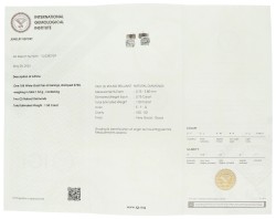 IGI-gecertificeerde 18K witgouden solitair oorstekers met 1.50 ct. diamant.