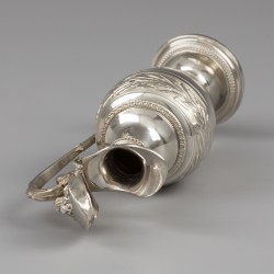 Liturgische avondmaalschenkkan, Pierre Paraud, Parijs ca. 1800, zilver.