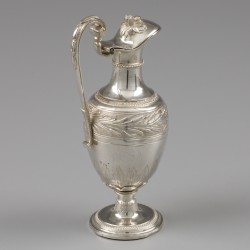 Liturgische avondmaalschenkkan, Pierre Paraud, Parijs ca. 1800, zilver.