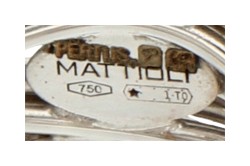 Mattioli 18K Witgouden 'Tibet' ring.