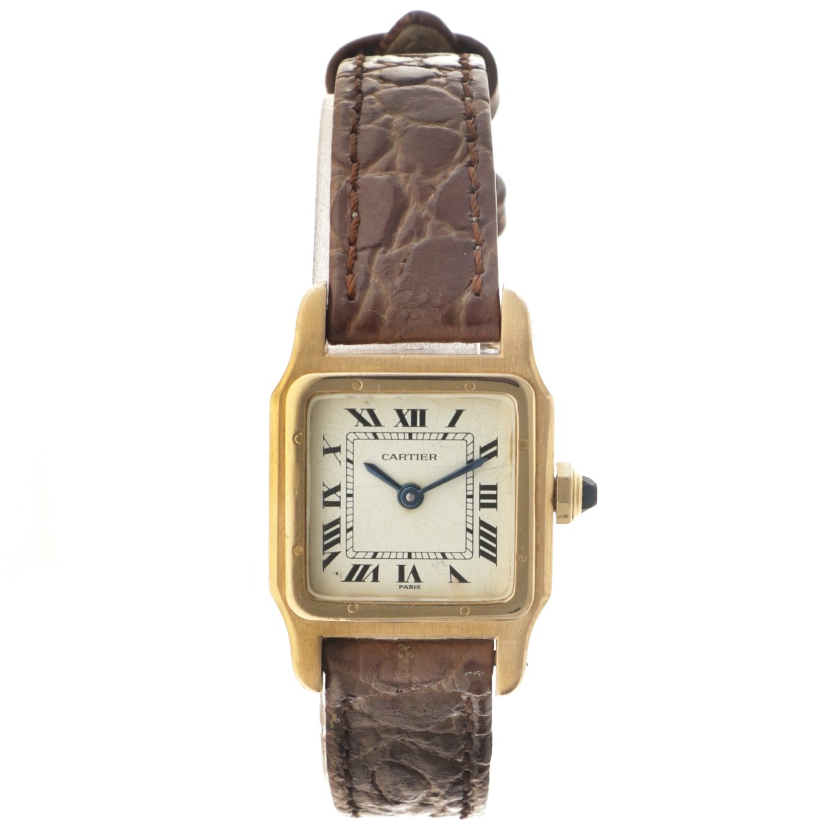 No Reserve - Cartier Santos Dumont Vintage 'Paris Dial' 18K. - Dames horloge