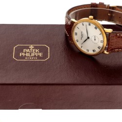 Patek Philippe Calatrava 'Porcelaine' 3919 - Heren horloge - 1994.