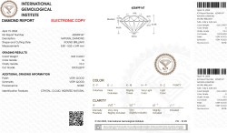 0.65 ct. IGI gecertificeerde natuurlijke diamant.