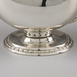 Georg Jensen saucière / sausboot, model nr. 290B, zilver. Ontworpen door Georg Jensen in ca. 1919.