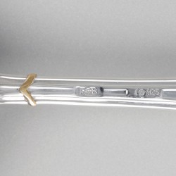 Robbe & Berking bestekcassette (97), model Arcade Goldband, Flensburg ca. 1990, zilver.