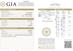 0.40 ct. GIA gecertificeerde natuurlijke diamant.