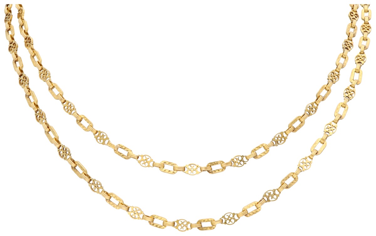 18K Geelgouden horlogeketting / sautoir