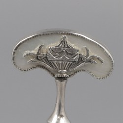 Lodewijk XVI-stijl kurkentrekker, Coenraad Roelof Roelofse, Middelburg / Goes ca. 1815, parelmoer en zilver.