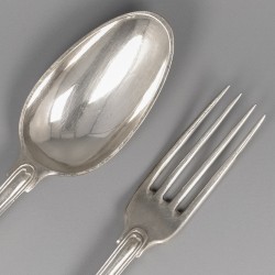 Tafelcouvert (8), André-Remacle Forêt / Guillaume Dengis, Luik 1764/65 & 1767/68, zilver.