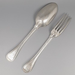 Tafelcouvert (8), André-Remacle Forêt / Guillaume Dengis, Luik 1764/65 & 1767/68, zilver.