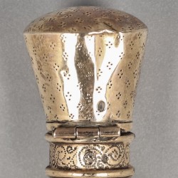 Parfumflacons (2), Nederland ca. 1880/90, goud.