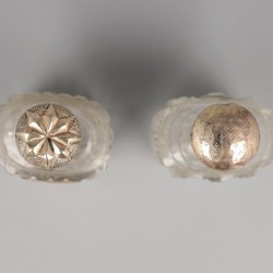 Parfumflacons (2), Nederland ca. 1880/90, goud.