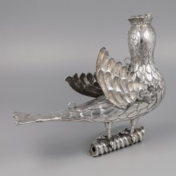 Zilveren koningsvogel van schutterij St. Sebastiaan. Zilversmid Theodorus Dirck Roecx, Maastricht ca. 1698.