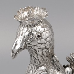 Zilveren koningsvogel van schutterij St. Sebastiaan. Zilversmid Theodorus Dirck Roecx, Maastricht ca. 1698.