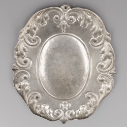 Koningsschild zilver, Nicolaus Canen, schutterskoning (in 1734) en kapitein schutterij St. Jorisgilde.