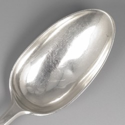 Potagielepel / Brijlepel, Amiens, Frankrijk 1768-1774, zilver.